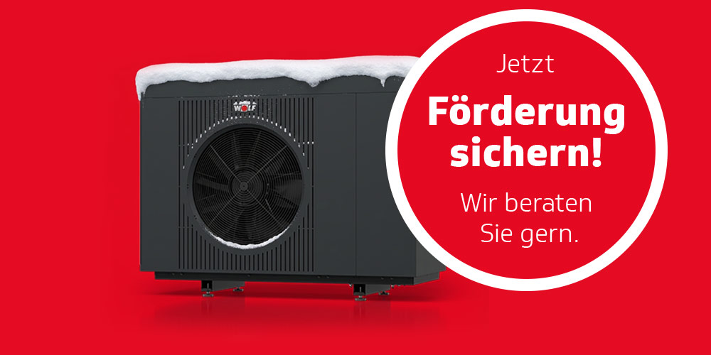 WOLF Wärmepumpe CHA SE, Förderung sichern